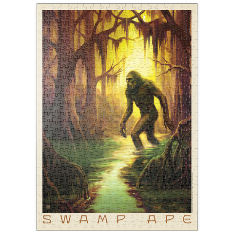 Darstellung des Puzzle Motivs Legends Of The National Parks: Swamp Ape Sighting puzzleplate Legends Of The National Parks: Swamp Ape Sighting 500 Puzzle
