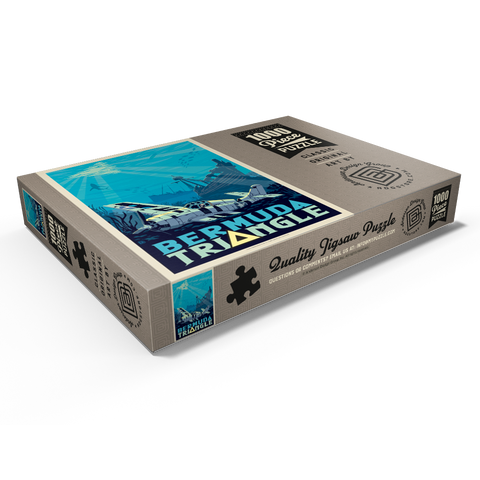 Darstellung des Puzzle Motivs Das Rätsel um die Schiffswracks im Bermuda-Dreieck Bermuda Triangle Shipwreck Mystery 1000 Puzzle Schachtel Ansicht1