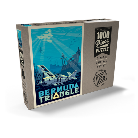 Darstellung des Puzzle Motivs Das Rätsel um die Schiffswracks im Bermuda-Dreieck Bermuda Triangle Shipwreck Mystery 1000 Puzzle Schachtel Ansicht2