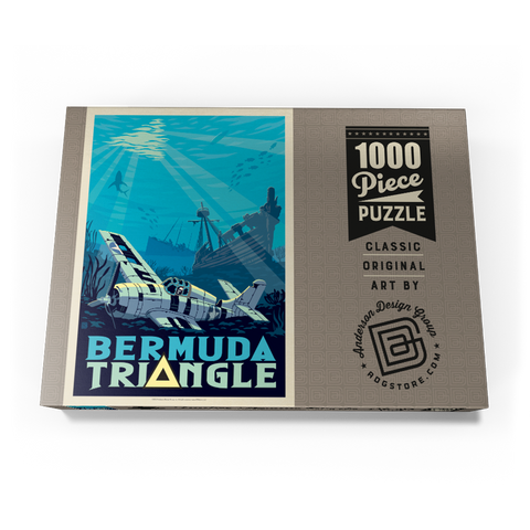 Darstellung des Puzzle Motivs Das Rätsel um die Schiffswracks im Bermuda-Dreieck Bermuda Triangle Shipwreck Mystery 1000 Puzzle Schachtel Ansicht3