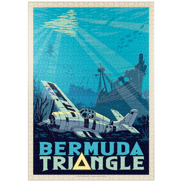 Darstellung des Puzzle Motivs puzzleplate Bermuda Triangle Shipwreck Mystery 1000 Puzzle