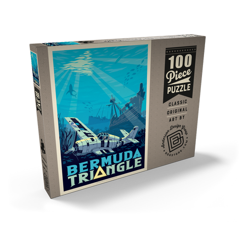 Darstellung des Puzzle Motivs Das Rätsel um die Schiffswracks im Bermuda-Dreieck Bermuda Triangle Shipwreck Mystery 100 Puzzle Schachtel Ansicht2