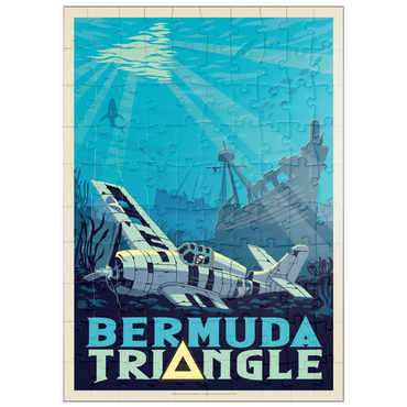 Darstellung des Puzzle Motivs puzzleplate Bermuda Triangle Shipwreck Mystery 100 Puzzle