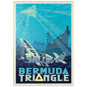 Darstellung des Puzzle Motivs Das Rätsel um die Schiffswracks im Bermuda-Dreieck - Puzzleteile: 200