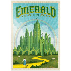 Darstellung des Puzzle Motivs Smaragdstadt (Das Land Oz) - Puzzleteile: 1000