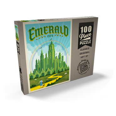 Darstellung des Puzzle Motivs Emerald City (The Land of Oz) 100 Puzzle Schachtel Ansicht2