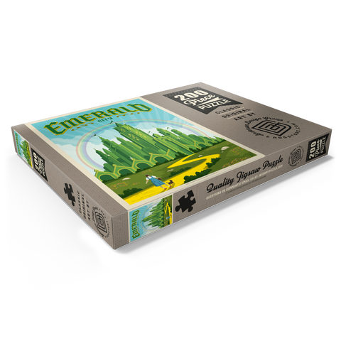 Darstellung des Puzzle Motivs Smaragdstadt (Das Land Oz) Emerald City (The Land of Oz) 200 Puzzle Schachtel Ansicht1