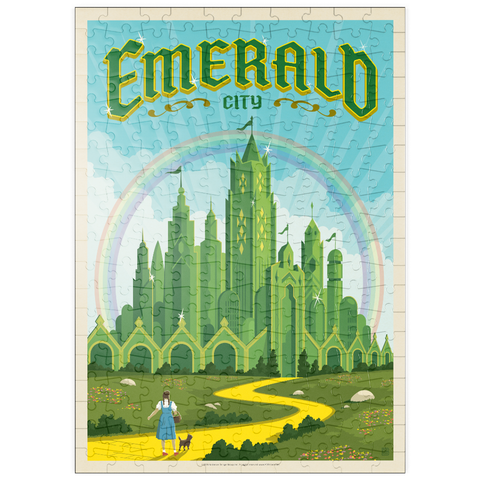 Darstellung des Puzzle Motivs Smaragdstadt (Das Land Oz) puzzleplate Emerald City (The Land of Oz) 200 Puzzle