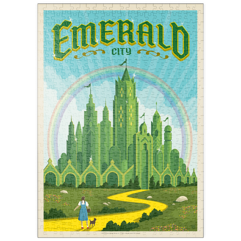 Darstellung des Puzzle Motivs Smaragdstadt (Das Land Oz) puzzleplate Emerald City (The Land of Oz) 500 Puzzle