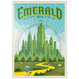 Darstellung des Puzzle Motivs Emerald Road to the Emerald City - Puzzleteile: 500