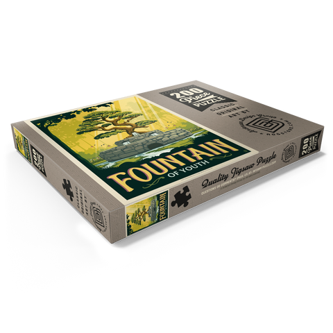 Darstellung des Puzzle Motivs Jungbrunnen Fountain Of Youth 200 Puzzle Schachtel Ansicht1