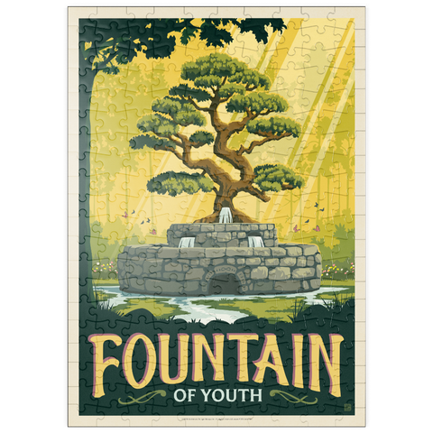 Darstellung des Puzzle Motivs Jungbrunnen puzzleplate Fountain Of Youth 200 Puzzle