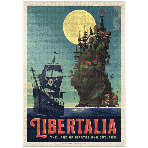 Darstellung des Puzzle Motivs Libertalia: Das Piratenparadies puzzleplate Libertalia: The Pirate Paradise 1000 Puzzle