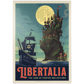 Darstellung des Puzzle Motivs Libertalia: Das Piratenparadies - Puzzleteile: 1000