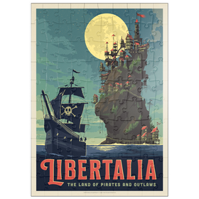 Darstellung des Puzzle Motivs Libertalia: Das Piratenparadies - Puzzleteile: 100