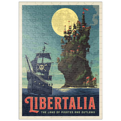 Darstellung des Puzzle Motivs Libertalia: Das Piratenparadies puzzleplate Libertalia: The Pirate Paradise 200 Puzzle