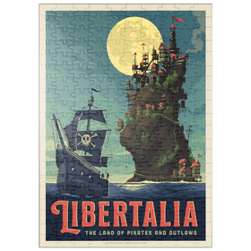 Darstellung des Puzzle Motivs Libertalia: Das Piratenparadies - Puzzleteile: 200