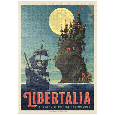 Darstellung des Puzzle Motivs puzzleplate Libertalia: The Pirate Paradise 500 Puzzle