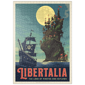 Darstellung des Puzzle Motivs Libertalia: Das Piratenparadies - Puzzleteile: 500