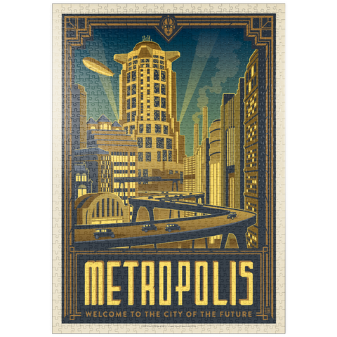 Darstellung des Puzzle Motivs Metropolis: Stadt der Zukunft puzzleplate Metropolis: City Of The Future 1000 Puzzle