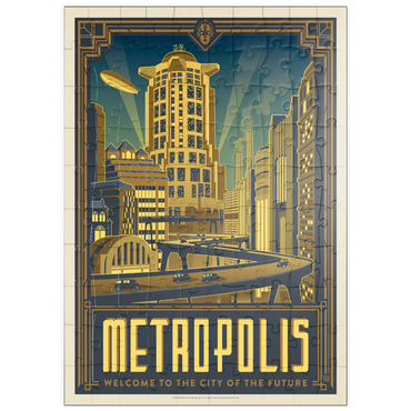 Darstellung des Puzzle Motivs puzzleplate Metropolis: City Of The Future 100 Puzzle