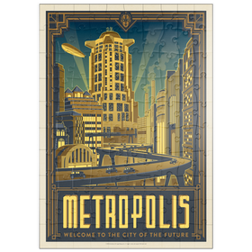 Darstellung des Puzzle Motivs Metropolis: Stadt der Zukunft - Puzzleteile: 100