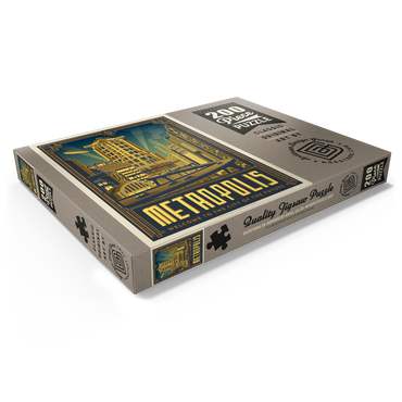 Darstellung des Puzzle Motivs Metropolis: City Of The Future 200 Puzzle Schachtel Ansicht1