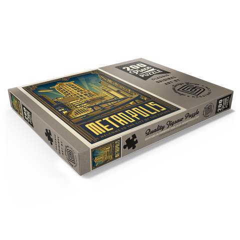 Darstellung des Puzzle Motivs Metropolis: Stadt der Zukunft Metropolis: City Of The Future 200 Puzzle Schachtel Ansicht1