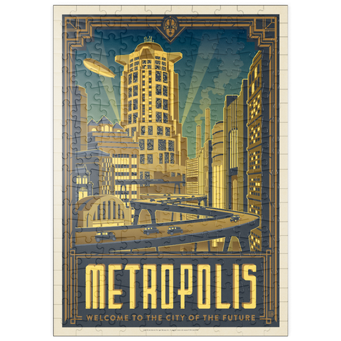 Darstellung des Puzzle Motivs Metropolis: Stadt der Zukunft puzzleplate Metropolis: City Of The Future 200 Puzzle