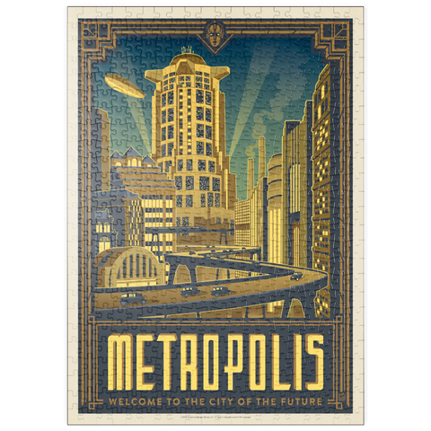 Darstellung des Puzzle Motivs Metropolis: Stadt der Zukunft puzzleplate Metropolis: City Of The Future 500 Puzzle