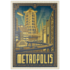 Darstellung des Puzzle Motivs Metropolis: Stadt der Zukunft - Puzzleteile: 500