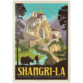 Darstellung des Puzzle Motivs Shangri-La – Bergparadies der Ruhe - Puzzleteile: 1000