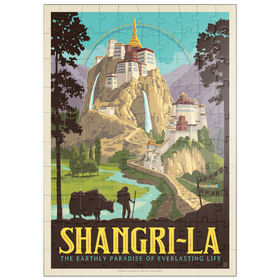 Darstellung des Puzzle Motivs Shangri-La – Bergparadies der Ruhe - Puzzleteile: 100