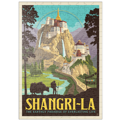 Darstellung des Puzzle Motivs Shangri-La – Bergparadies der Ruhe puzzleplate Shangri La Mountain Paradise Serenity 200 Puzzle