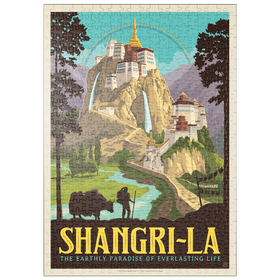 Darstellung des Puzzle Motivs Shangri-La – Bergparadies der Ruhe - Puzzleteile: 500
