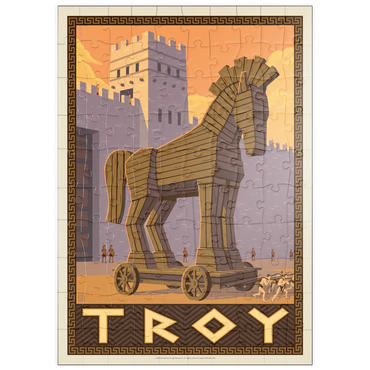 Darstellung des Puzzle Motivs puzzleplate Troy: Gift Of The Trojan Horse 100 Puzzle