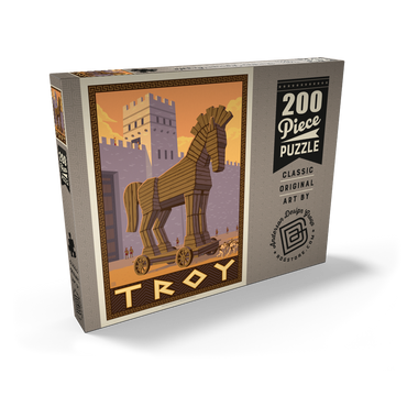 Darstellung des Puzzle Motivs Troy: Gift Of The Trojan Horse 200 Puzzle Schachtel Ansicht2