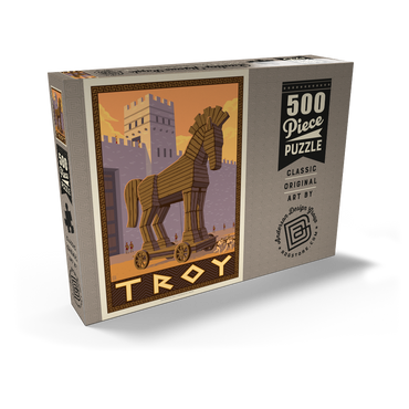 Darstellung des Puzzle Motivs Troy: Gift Of The Trojan Horse 500 Puzzle Schachtel Ansicht2