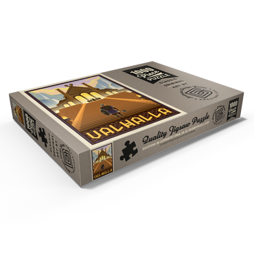 Darstellung des Puzzle Motivs Valhalla Viking Hall Epic Ascent 1000 Puzzle Schachtel Ansicht1