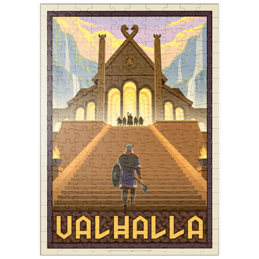 Darstellung des Puzzle Motivs puzzleplate Valhalla Viking Hall Epic Ascent 200 Puzzle