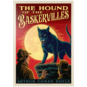 Darstellung des Puzzle Motivs Der Hund von Baskerville: Arthur Conan Doyle - Puzzleteile: 1000