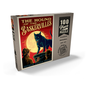 Darstellung des Puzzle Motivs The Hound Of The Baskervilles: Arthur Conan Doyle 100 Puzzle Schachtel Ansicht2