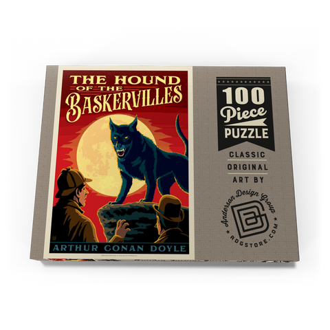 Darstellung des Puzzle Motivs Der Hund von Baskerville: Arthur Conan Doyle The Hound Of The Baskervilles: Arthur Conan Doyle 100 Puzzle Schachtel Ansicht3