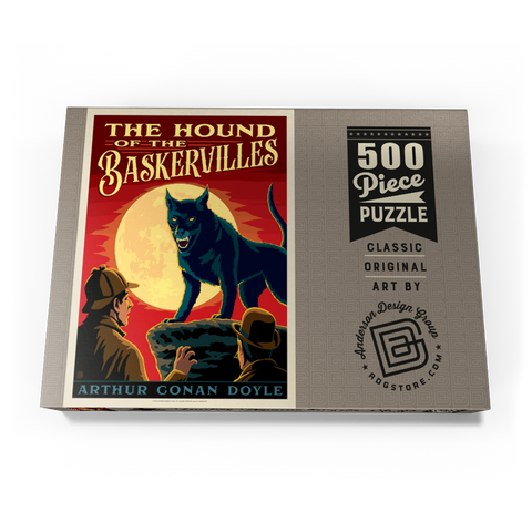 Darstellung des Puzzle Motivs Der Hund von Baskerville: Arthur Conan Doyle The Hound Of The Baskervilles: Arthur Conan Doyle 500 Puzzle Schachtel Ansicht3