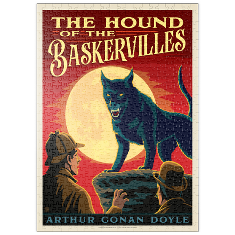 Darstellung des Puzzle Motivs Der Hund von Baskerville: Arthur Conan Doyle puzzleplate The Hound Of The Baskervilles: Arthur Conan Doyle 500 Puzzle