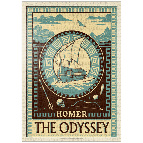 Darstellung des Puzzle Motivs Die Odyssee: Homer puzzleplate The Odyssey: Homer 1000 Puzzle