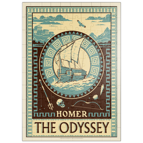 Darstellung des Puzzle Motivs Die Odyssee: Homer puzzleplate The Odyssey: Homer 100 Puzzle