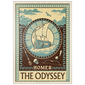 Darstellung des Puzzle Motivs Die Odyssee: Homer - Puzzleteile: 500