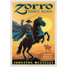 Darstellung des Puzzle Motivs Zorro kehrt zurück: Johston McCulley - Puzzleteile: 1000