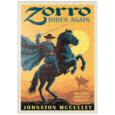 Darstellung des Puzzle Motivs puzzleplate Zorro Rides Again: Johston McCulley 200 Puzzle